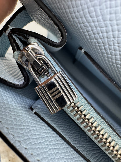 HERMES Kelly to-go 聖杯藍 08 Blue Pale Epsom PHW