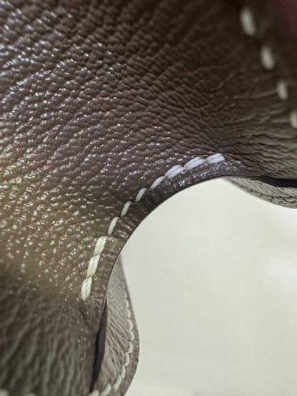 HERMES Mini Constance 大象灰山羊皮 金扣 Etoupe GHW