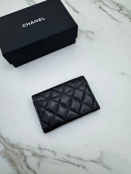 CHANEL CF Cardholder 黑銀牛