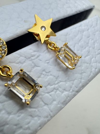 DIOR CD星星 鴛鴦兩戴耳環 Earrings