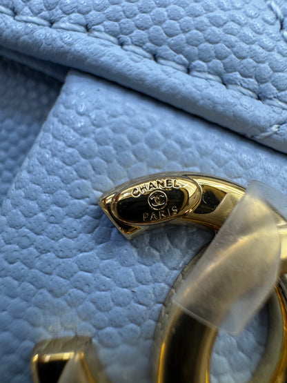 CHANEL Mini 25Bag 26A Baby Blue 亮金扣