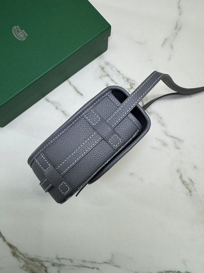 GOYARD Belvedere 郵差包 灰色 PM