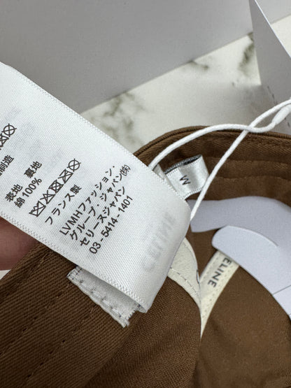 CELINE 棕色凱旋門鴨舌帽
