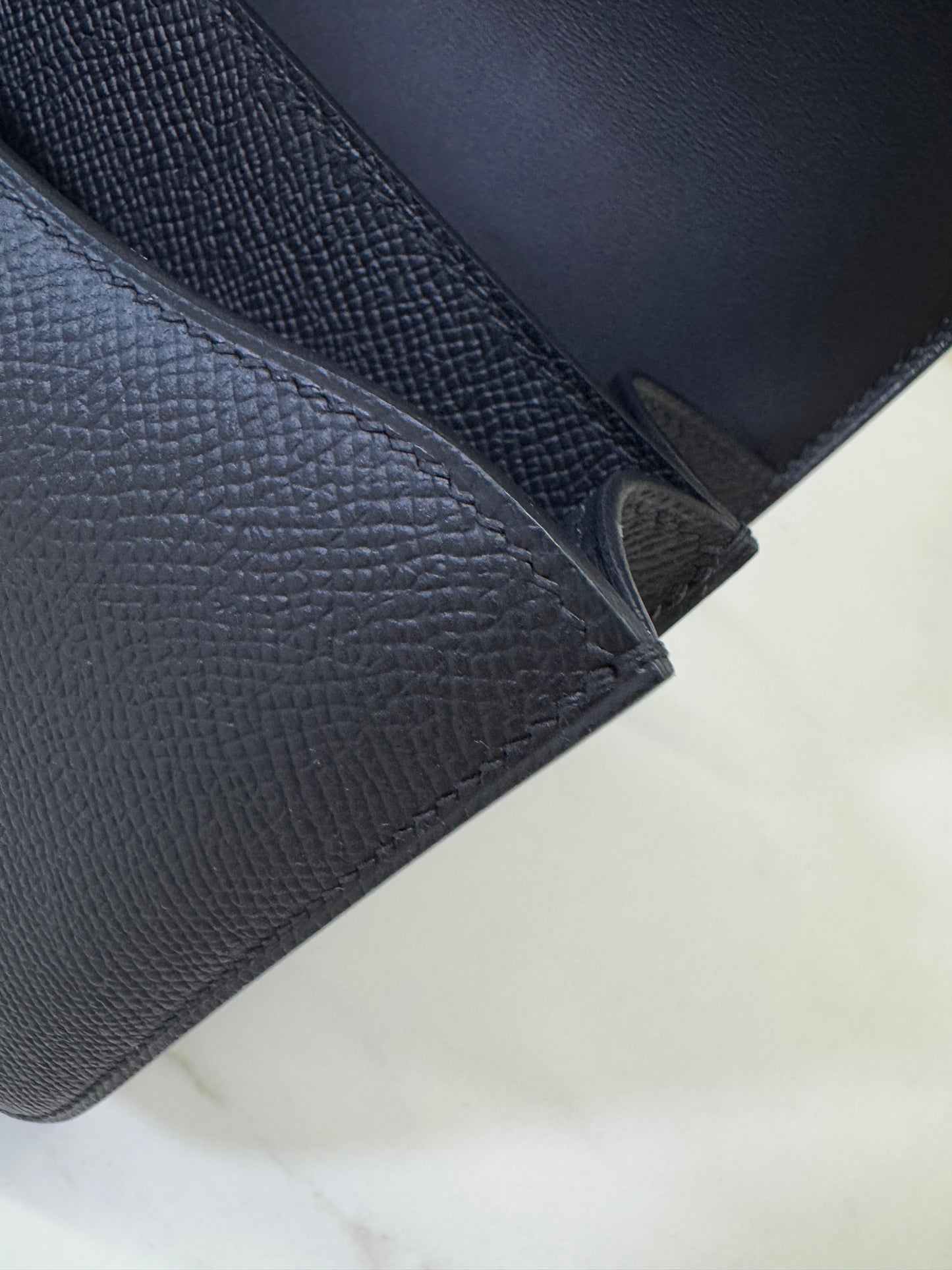 HERMES Mini Constance 黑色 玫瑰金扣 Epsom