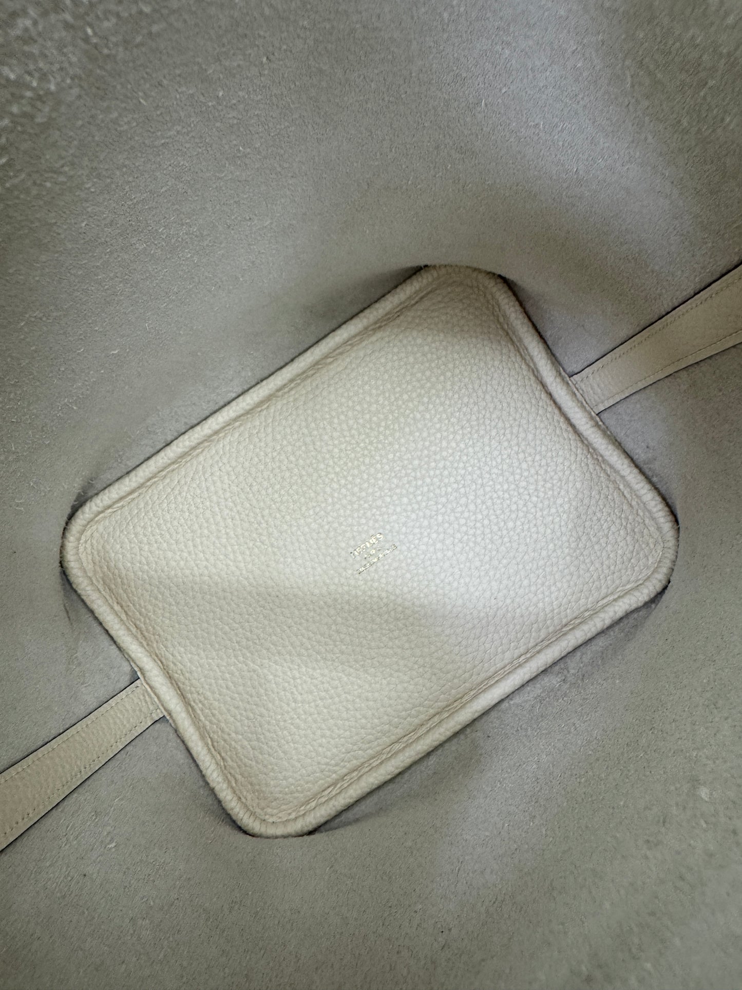HERMES Picotin Lock 18 奶油白金扣 Nata GHW