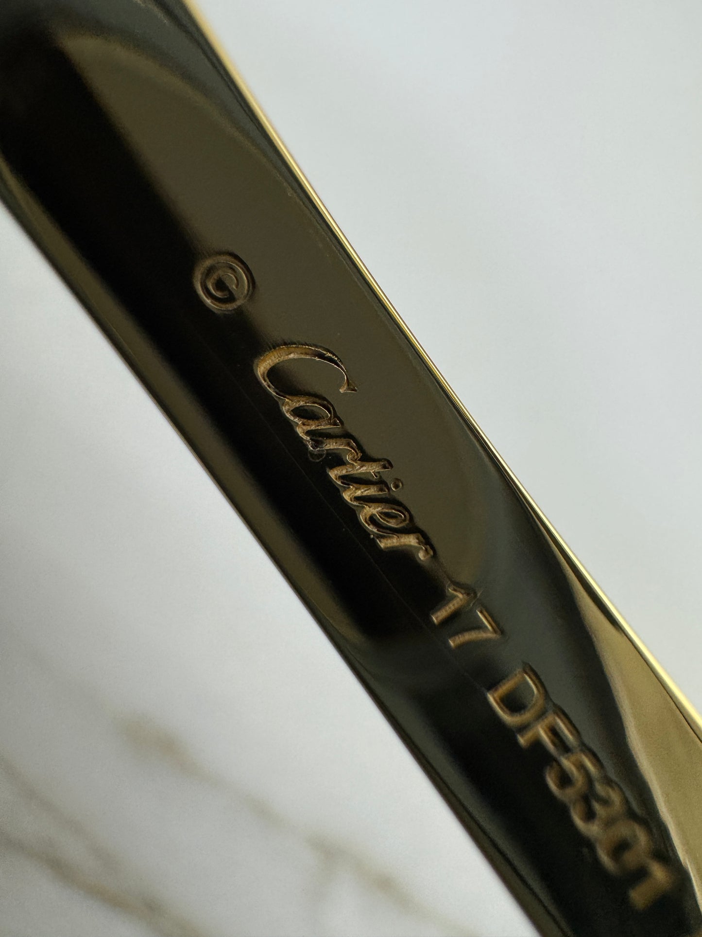 CARTIER Love Bracelet Brushed Gold Color