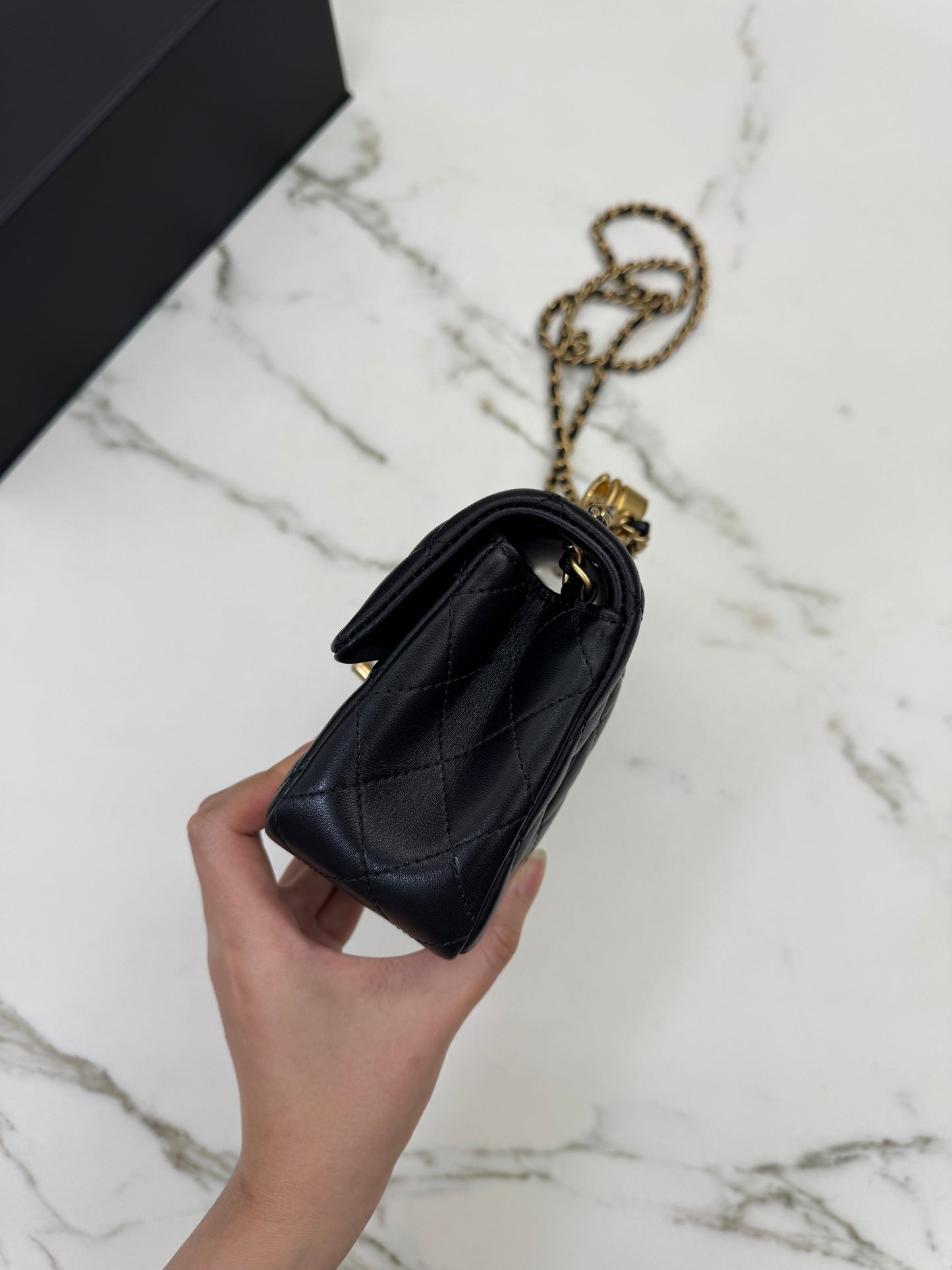 CHANEL 25B調節扣 Mini CF20 羊皮