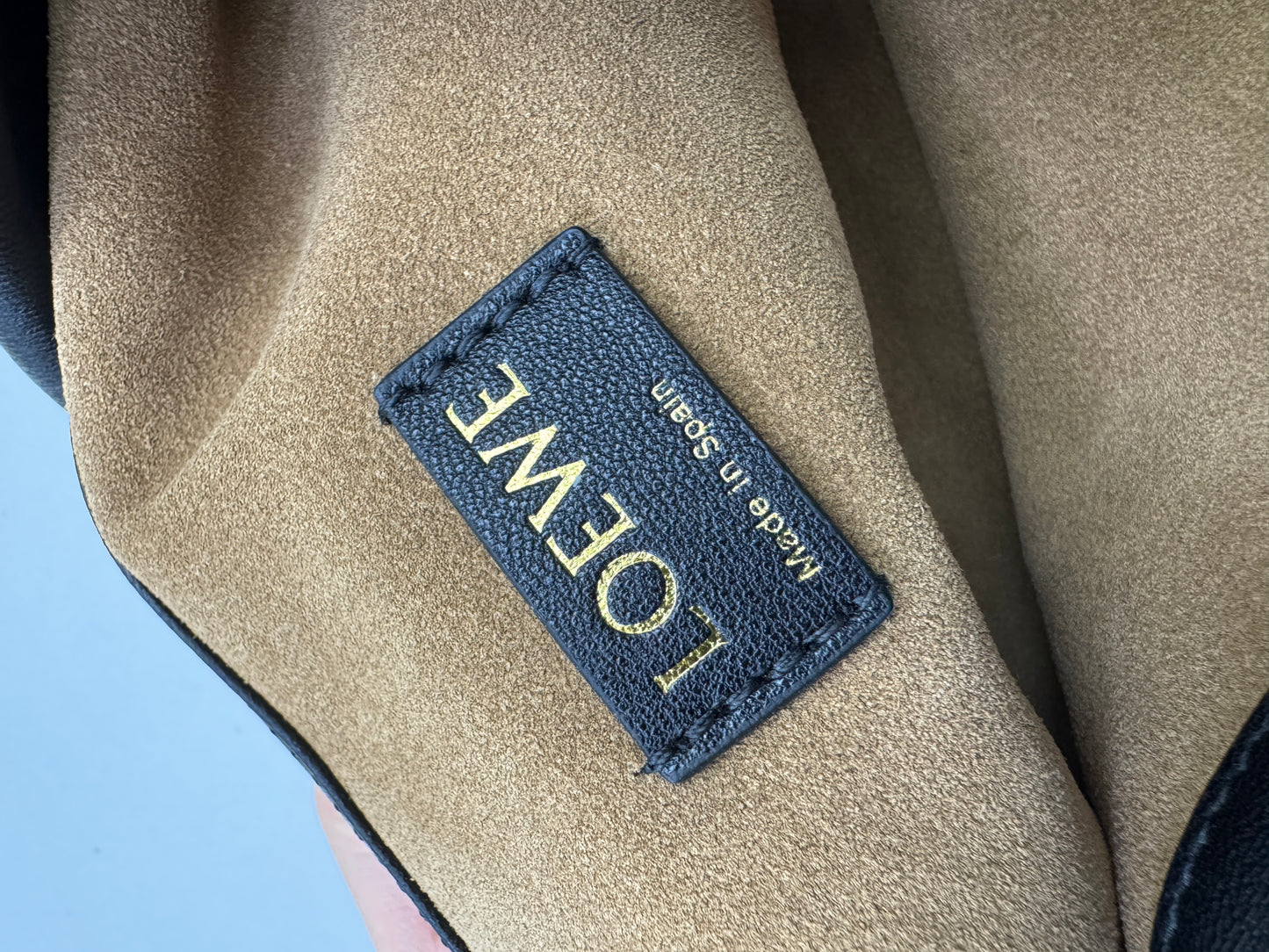 LOEWE Flamenco Purse Mellow Nappa Lambskin Black Medium