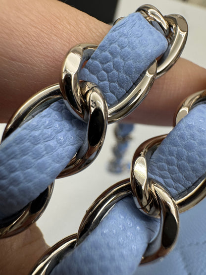 CHANEL CF23 Small 23P粉藍色