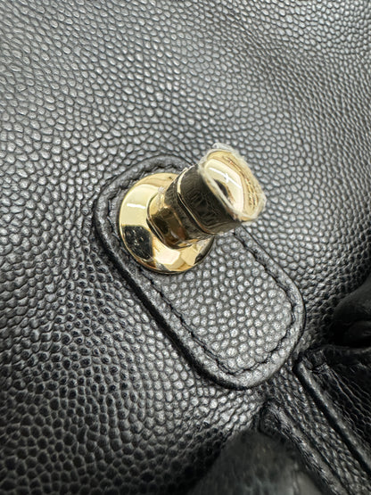 CHANEL 青蛙Duma 荔枝牛皮 Large