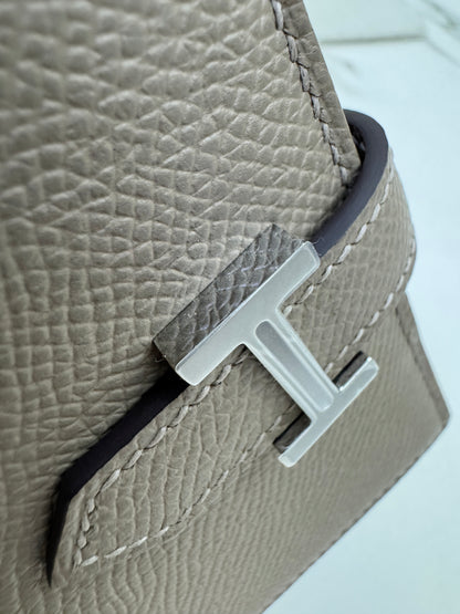 HERMES Bearn Wallet 瀝青灰銀扣 Epsom M8 Gris Asphalt PHW