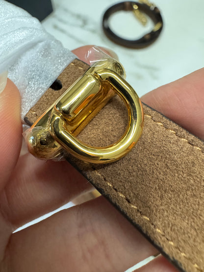 PRADA 半月包 麂皮棕色