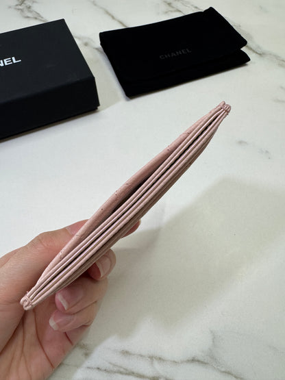 CHANEL 21C 裸粉色卡包