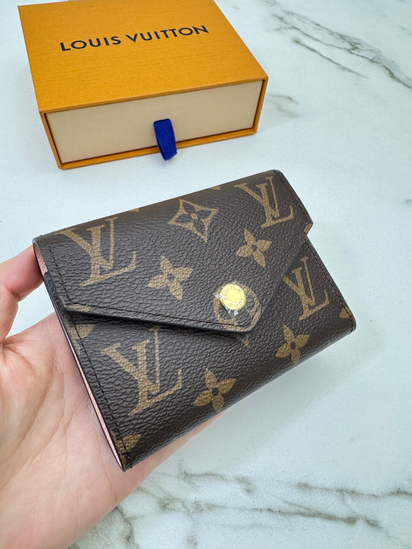 LV Victorine Wallet M62360 Rose Ballerine