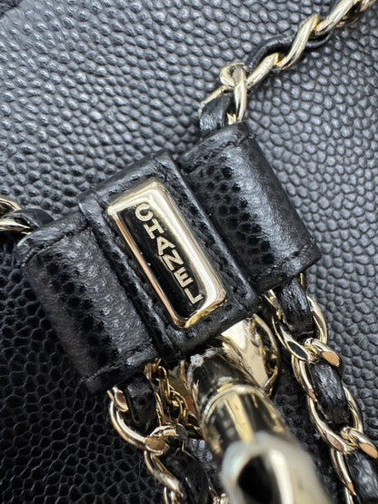 CHANEL 青蛙Duma 荔枝牛皮 Large