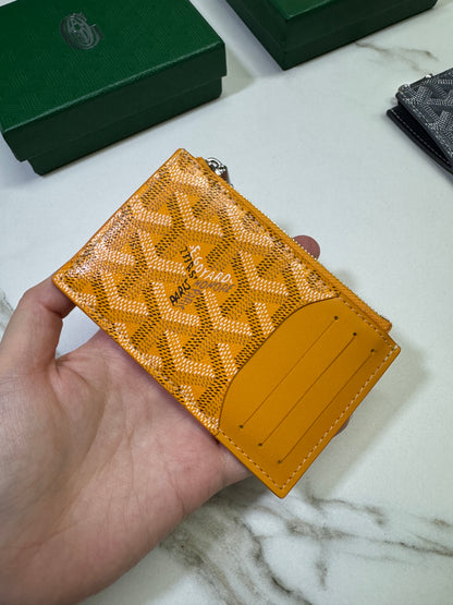 GOYARD Bourbon Zipped Cardholder 黃色