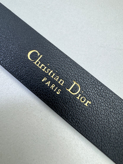 DIOR 珍珠CD扣皮帶
