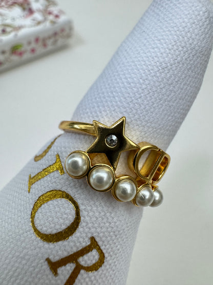 DIOR Petit CD 珍珠戒指