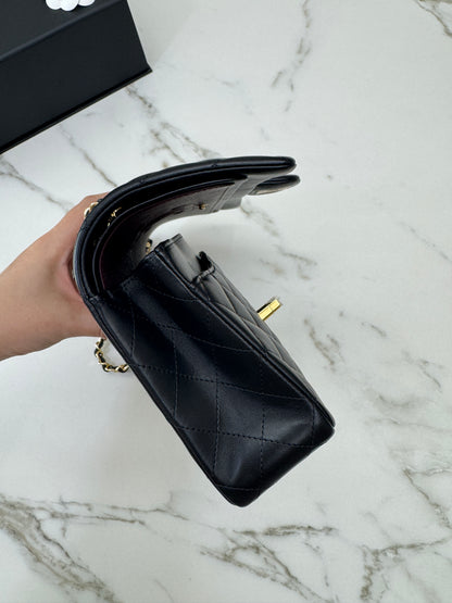 CHANEL CF25 Medium 黑金羊