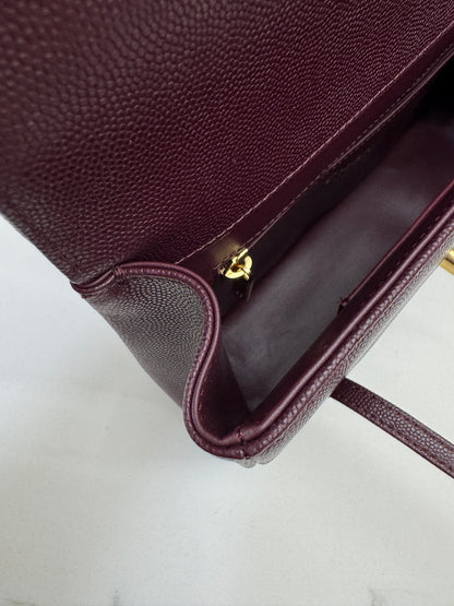 CHANEL Preppy Coco Small 酒紅色