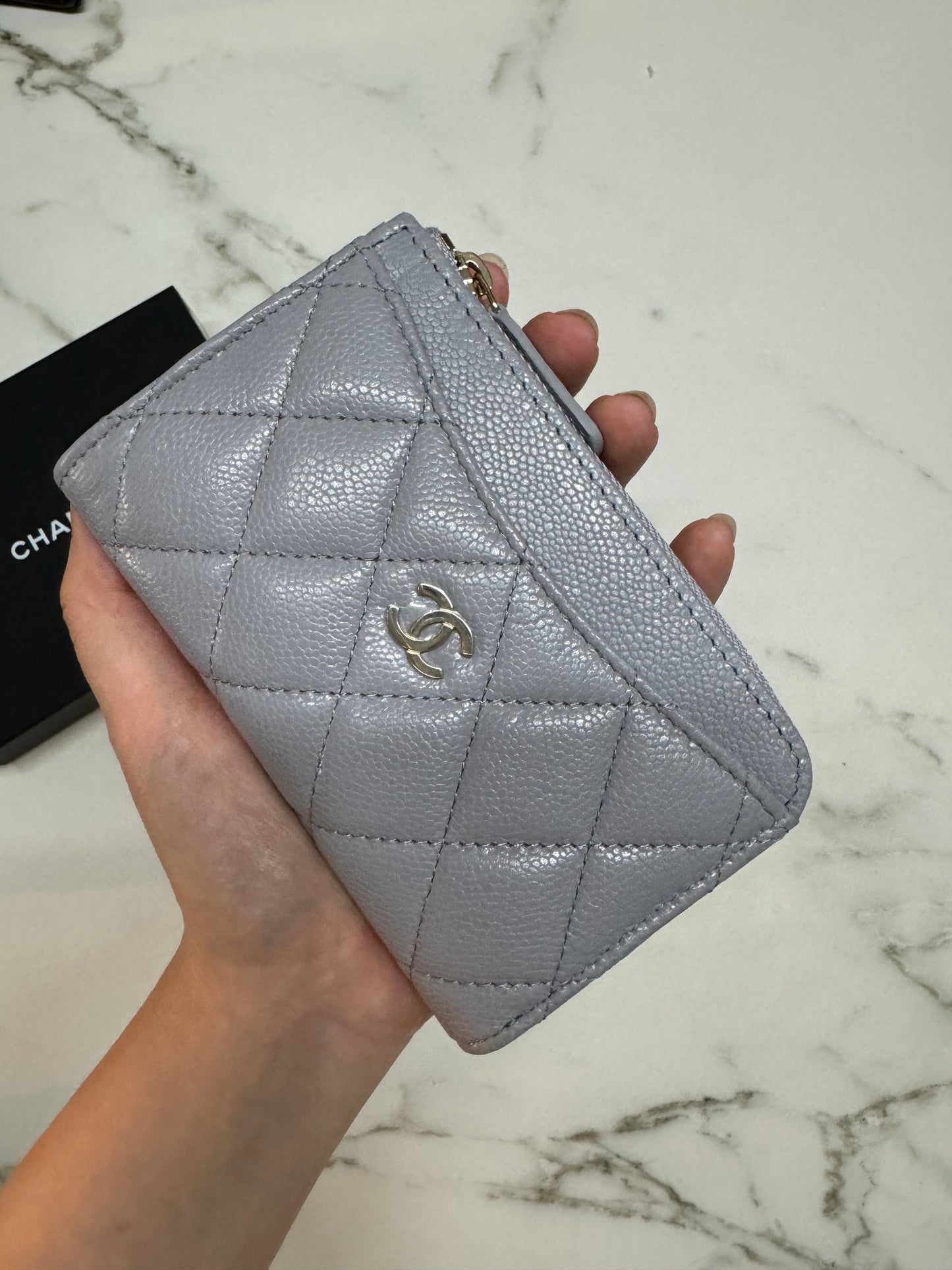 CHANEL L型卡包 灰色 高級灰 Card Holder