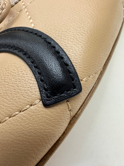 CHANEL Cambon Ballet Flats 杏拼黑 Beige