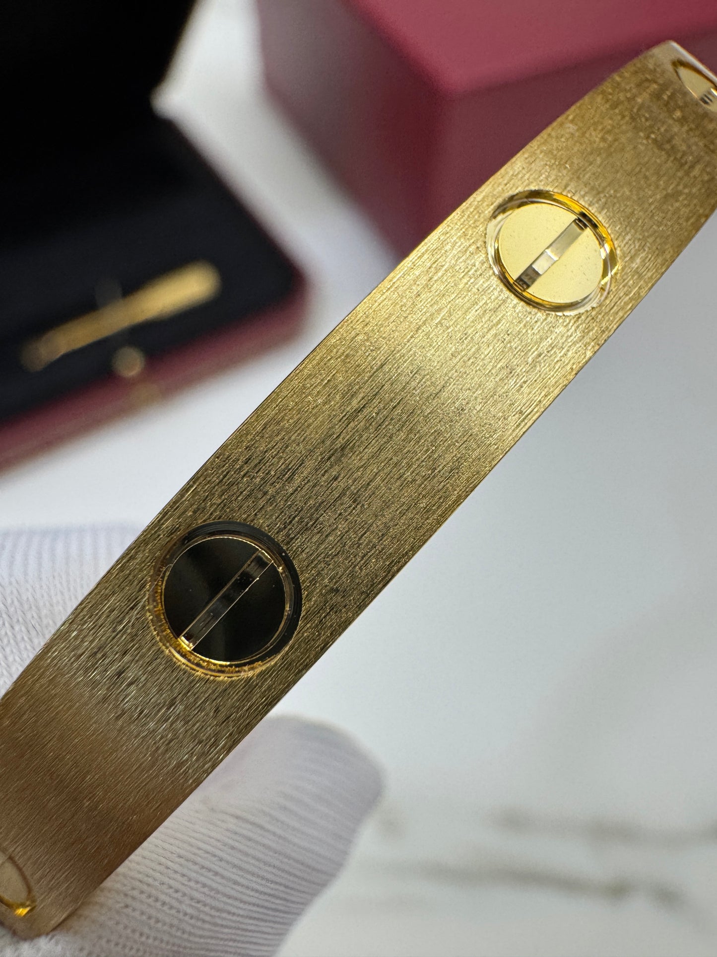 CARTIER Love Bracelet Brushed Gold Color