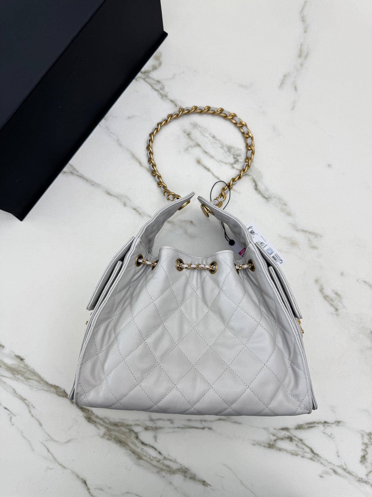 CHANEL 25Bag 淺灰色 Small