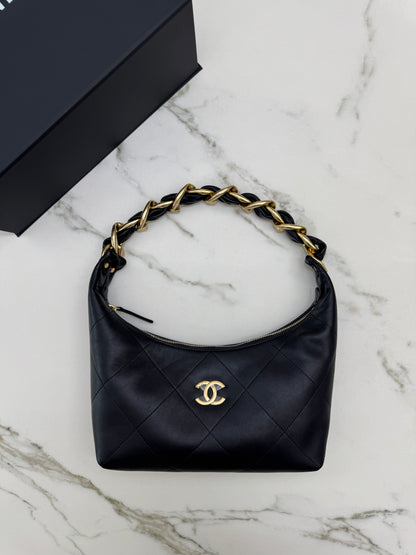 CHANEL 25K 粗鏈Hobo Small