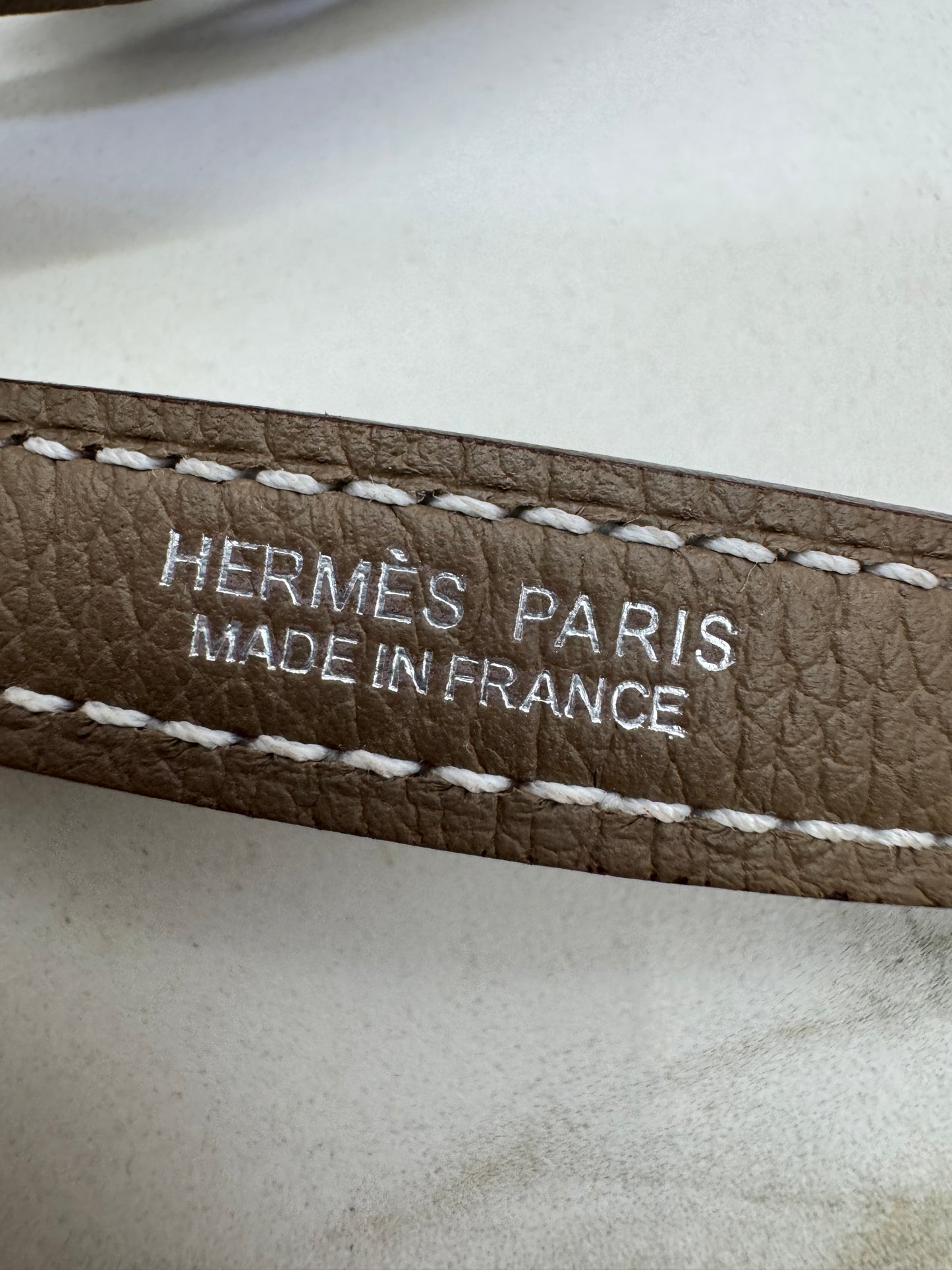 HERMES Kelly Danse 大象灰銀扣 Etoupe PHW
