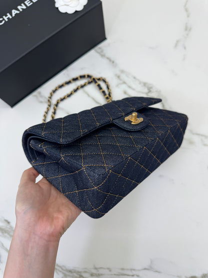 CHANEL 26P深藍牛仔 CF25 Medium