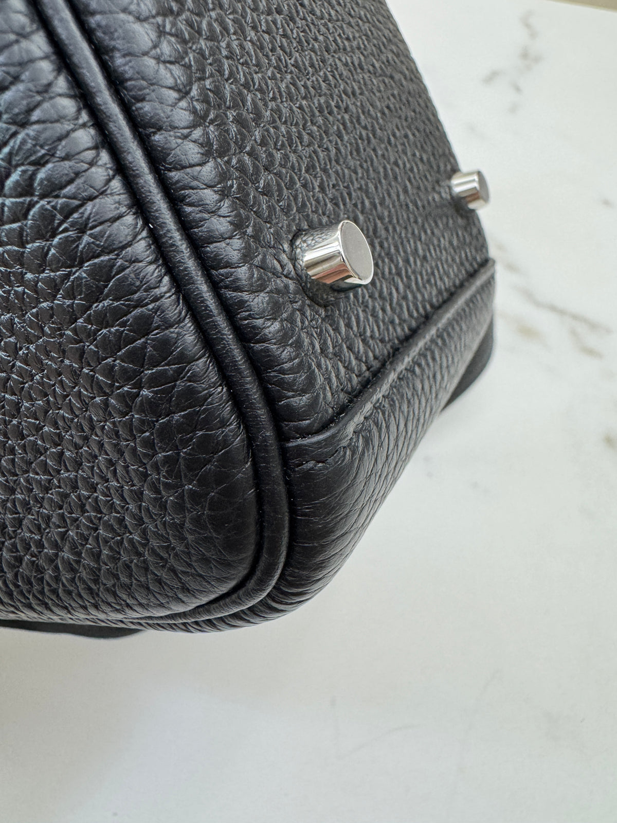 HERMES Mini Lindy 一代 黑銀 Noir PHW