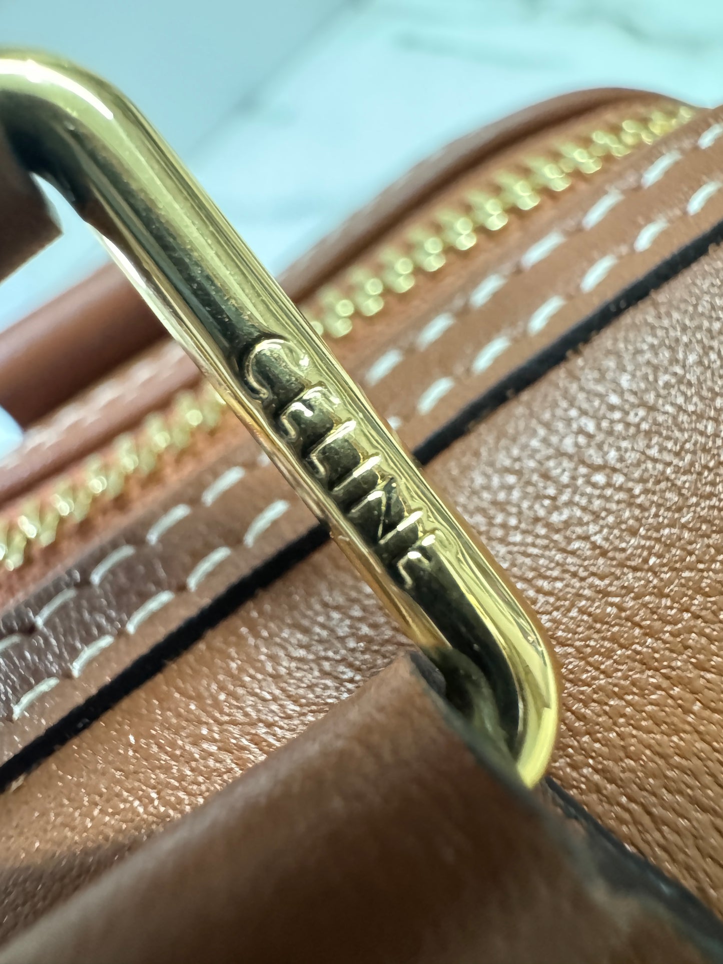 CELINE Triomphe Boston 棕色