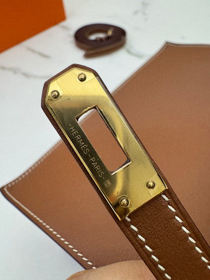 HERMES Kelly Danse 金棕色金扣 Swift Gold GHW