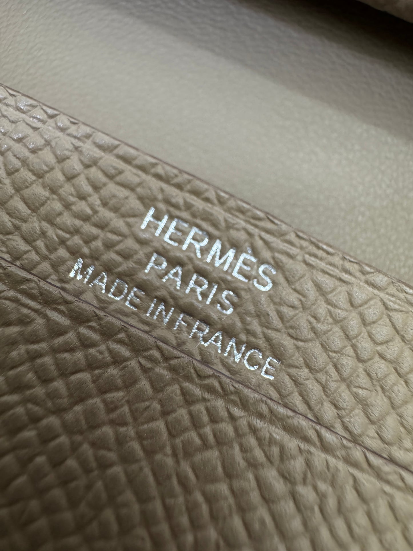HERMES Bearn Mini Wallet 散紙位 大象灰銀扣 Epsom PHW
