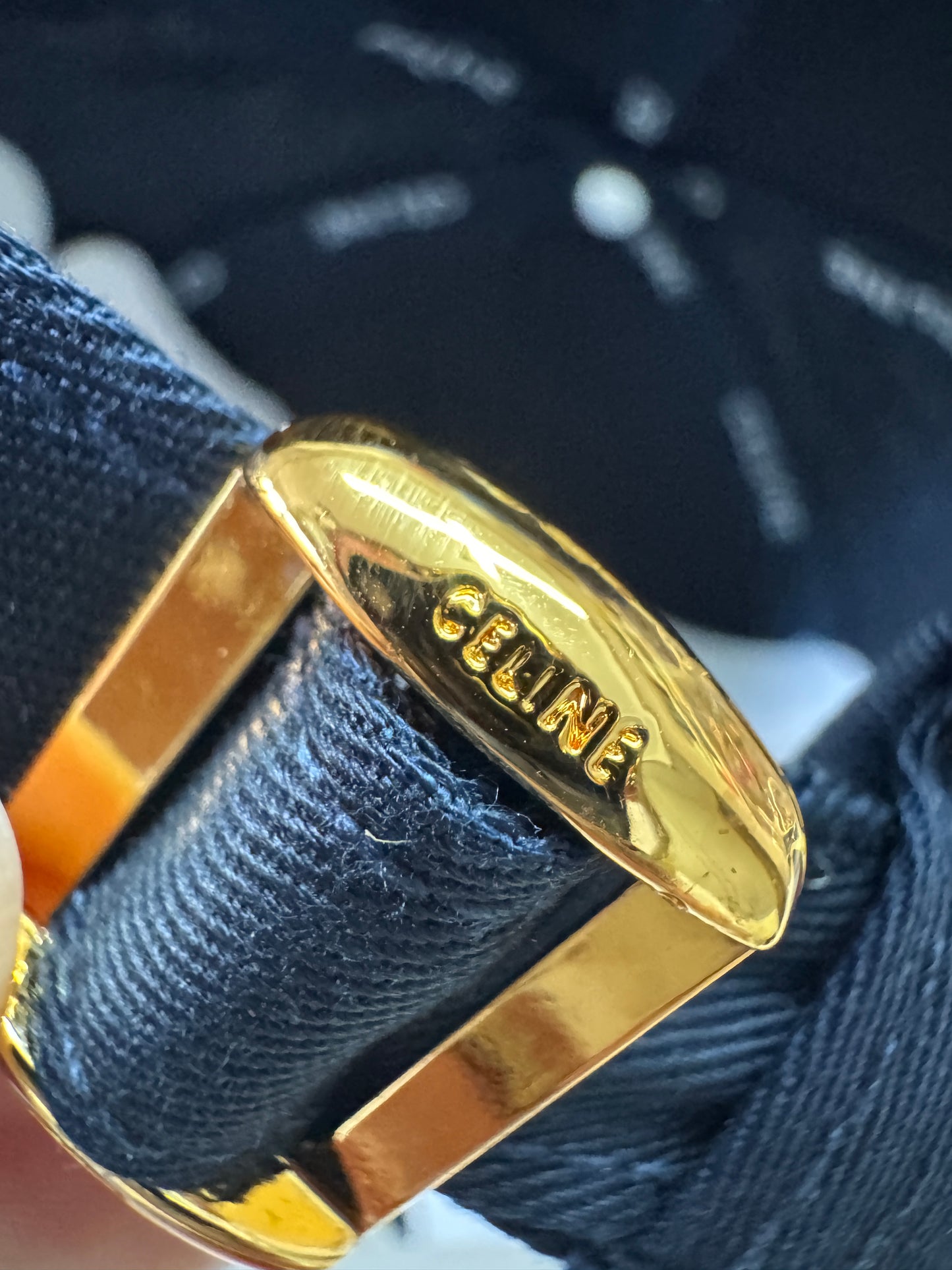 CELINE 凱旋門鴨舌帽 藏藍色