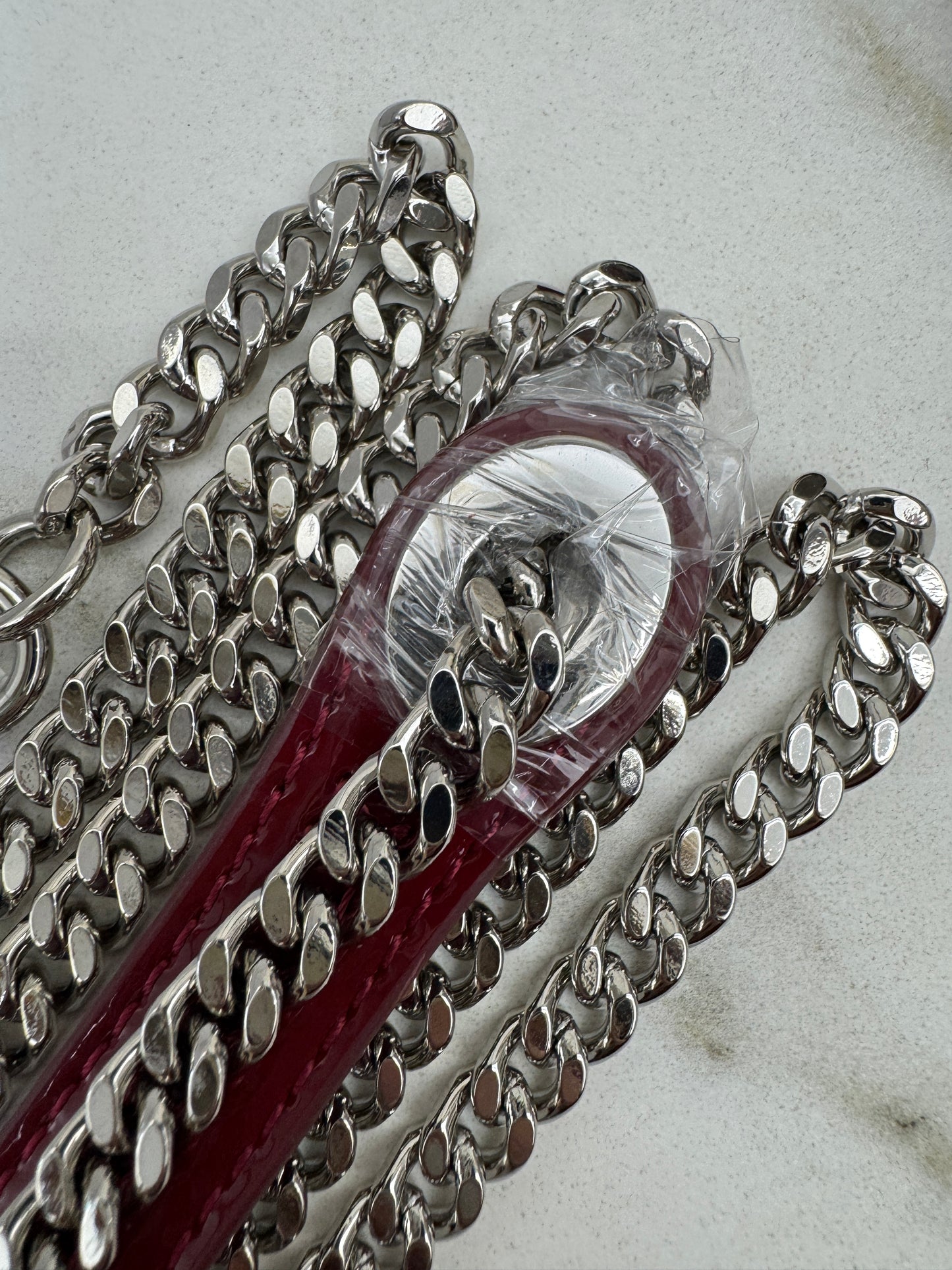 DIOR Mini Lady Dior 漆皮Cherry Red Shinny Calfskin