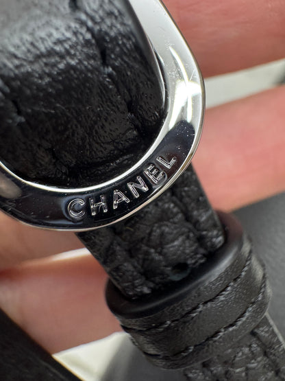 CHANEL Maxi Flap 大號38cm 黑銀