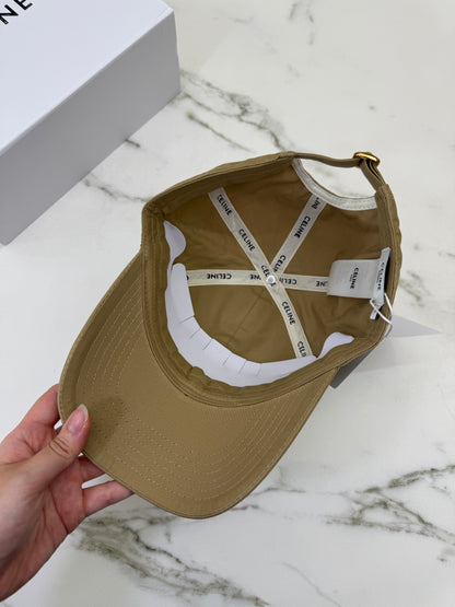 CELINE 凱旋門鴨舌帽 卡其色