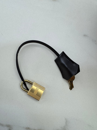 HERMES Kelly 25 烏木色Box皮金扣 外縫 Ebene Box Leather Seilier GHW