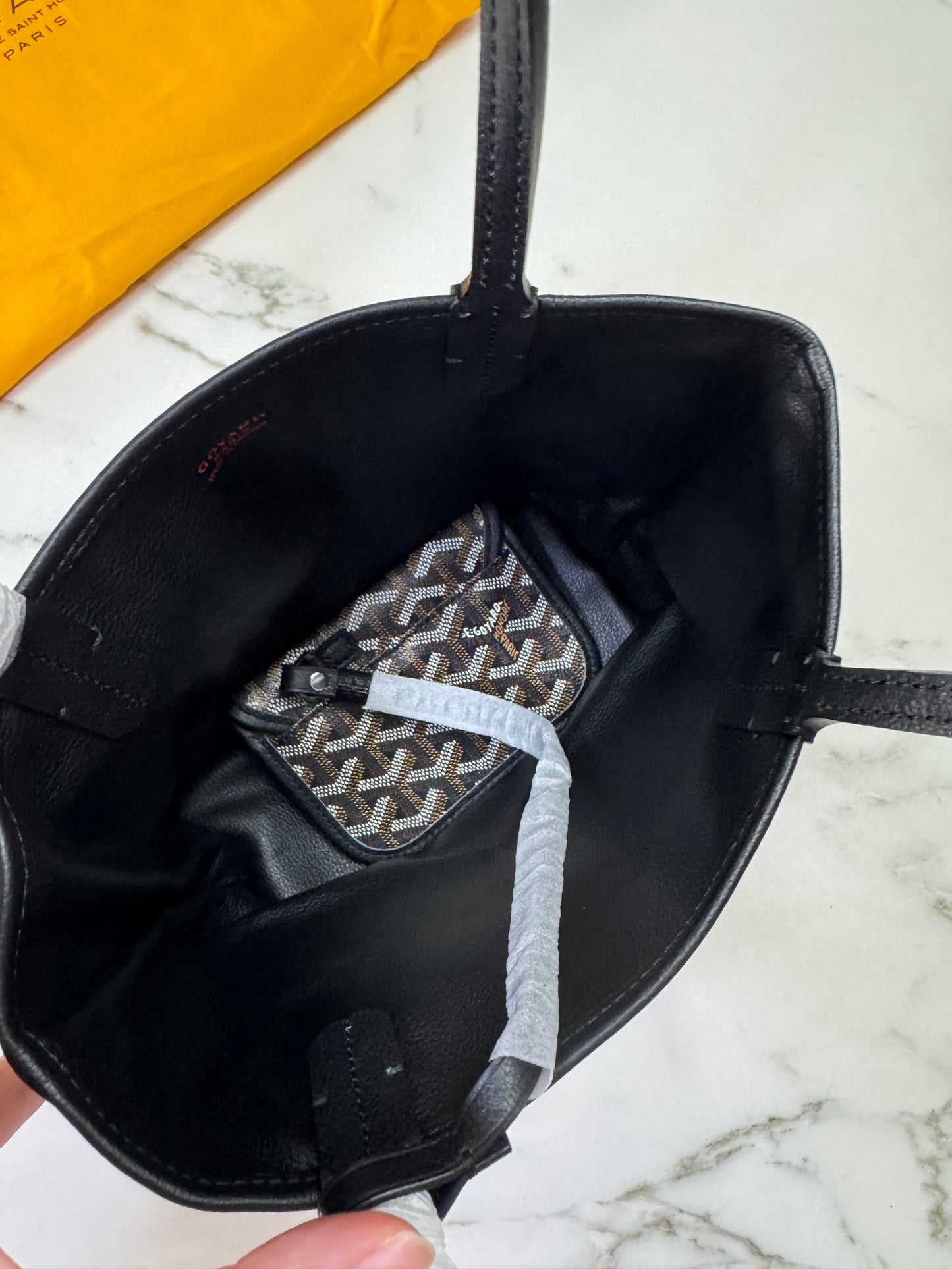 GOYARD 雙面皮款 迷你托特包 Anjour Tote Mini Black