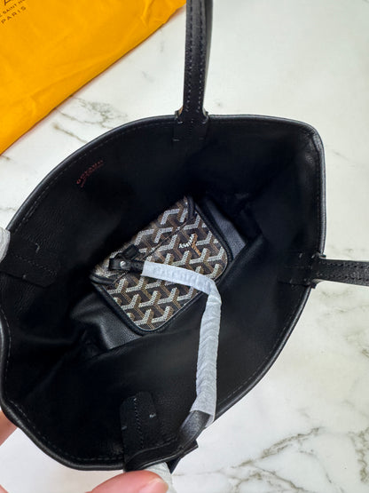 GOYARD 雙面皮款 迷你托特包 Anjour Tote Mini Black