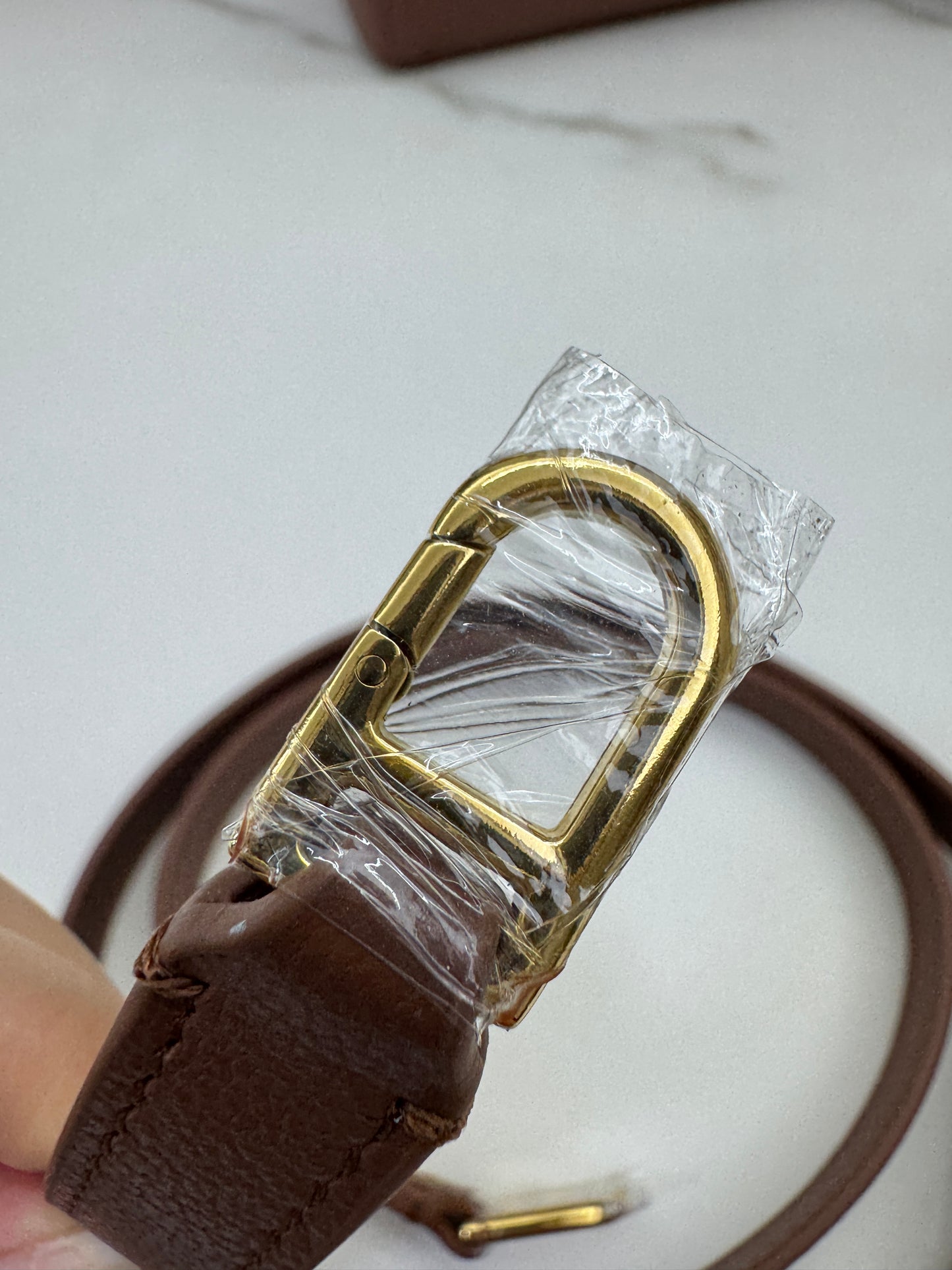 LORO PIANA Extra Bag 23 焦糖棕色