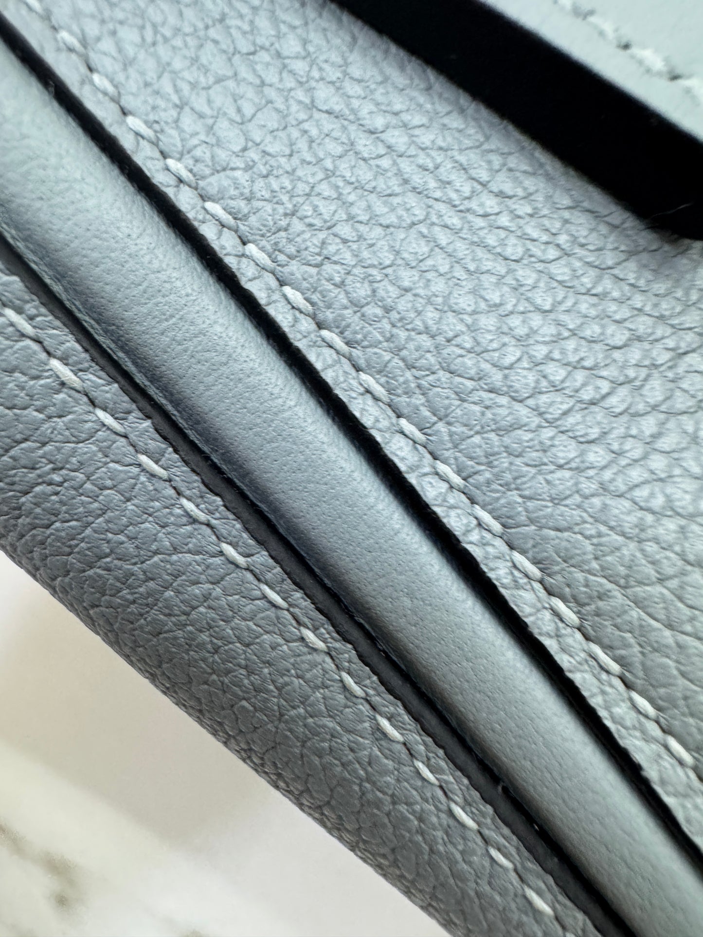 HERMES Mini 2424 木偶灰銀扣 Evercolor Gris Platin PHW