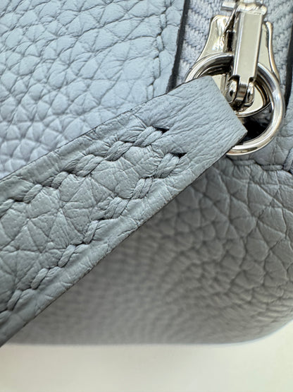HERMES Mini Lindy II 木偶灰銀扣 TC Gris Platin PHW