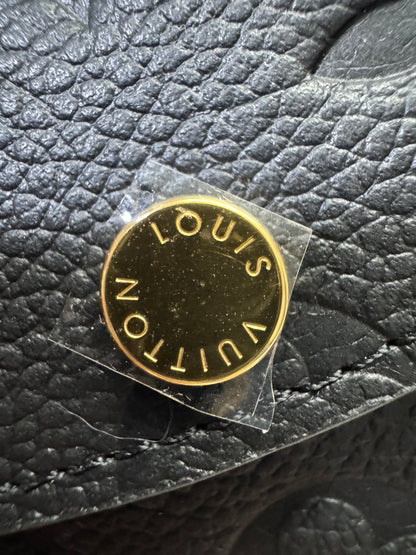 LV Rosalie 黑色全皮壓花零錢包