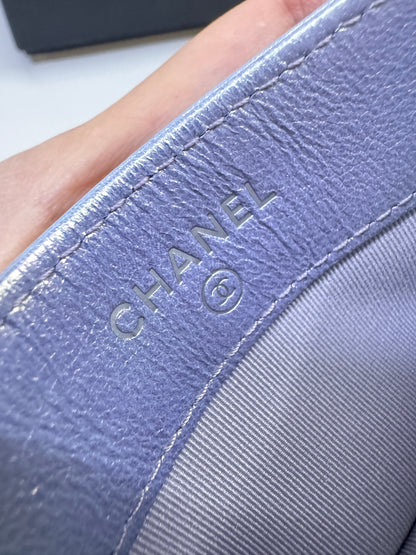 CHANEL 19卡包 22P人魚姬幻彩紫