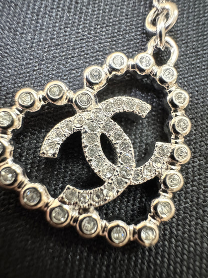 CHANEL 25P 心形鏤空項鏈