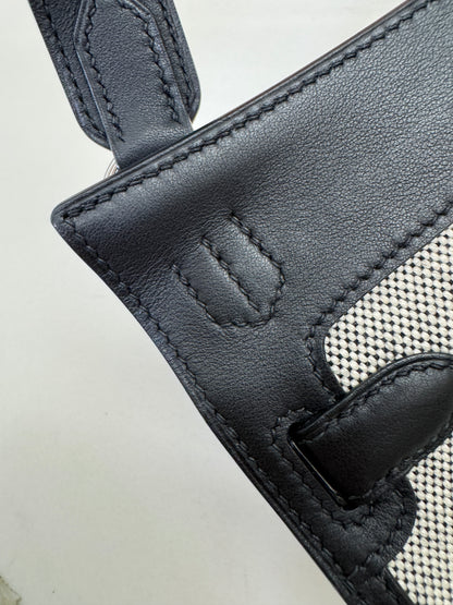 HERMES Mini Jypsiere 熊貓帆布 Swift/ Canvas