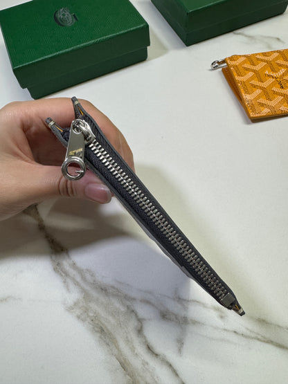GOYARD Bourbon Zipped Cardholder 灰色